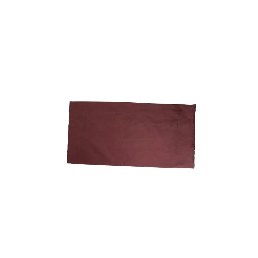 Vintage Single Dark Red Valance Short Window Curtain Burgundy Maroon Lightweight